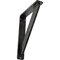 Ekena Millwork Traditional Wrought Iron Bracket, (Single center brace), Antiqued Silver 1 1/2"W x 10"D x 12"H BKTM01X10X12STRASV - alternate 1